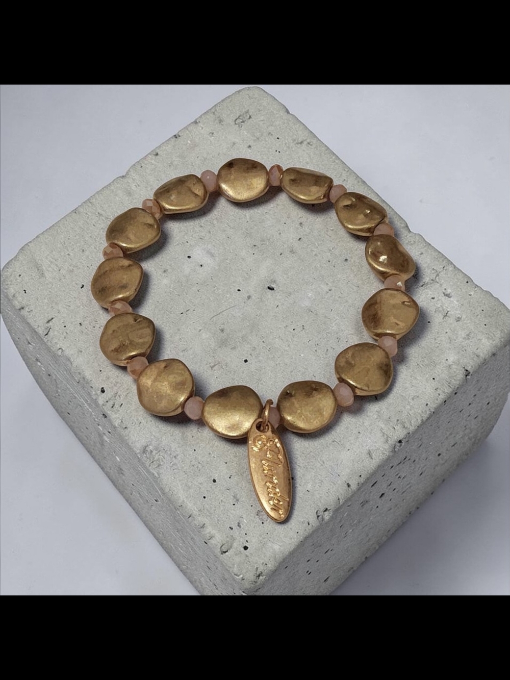 10/ $10 New Stretch Bracelet with Pink  Accent Beads